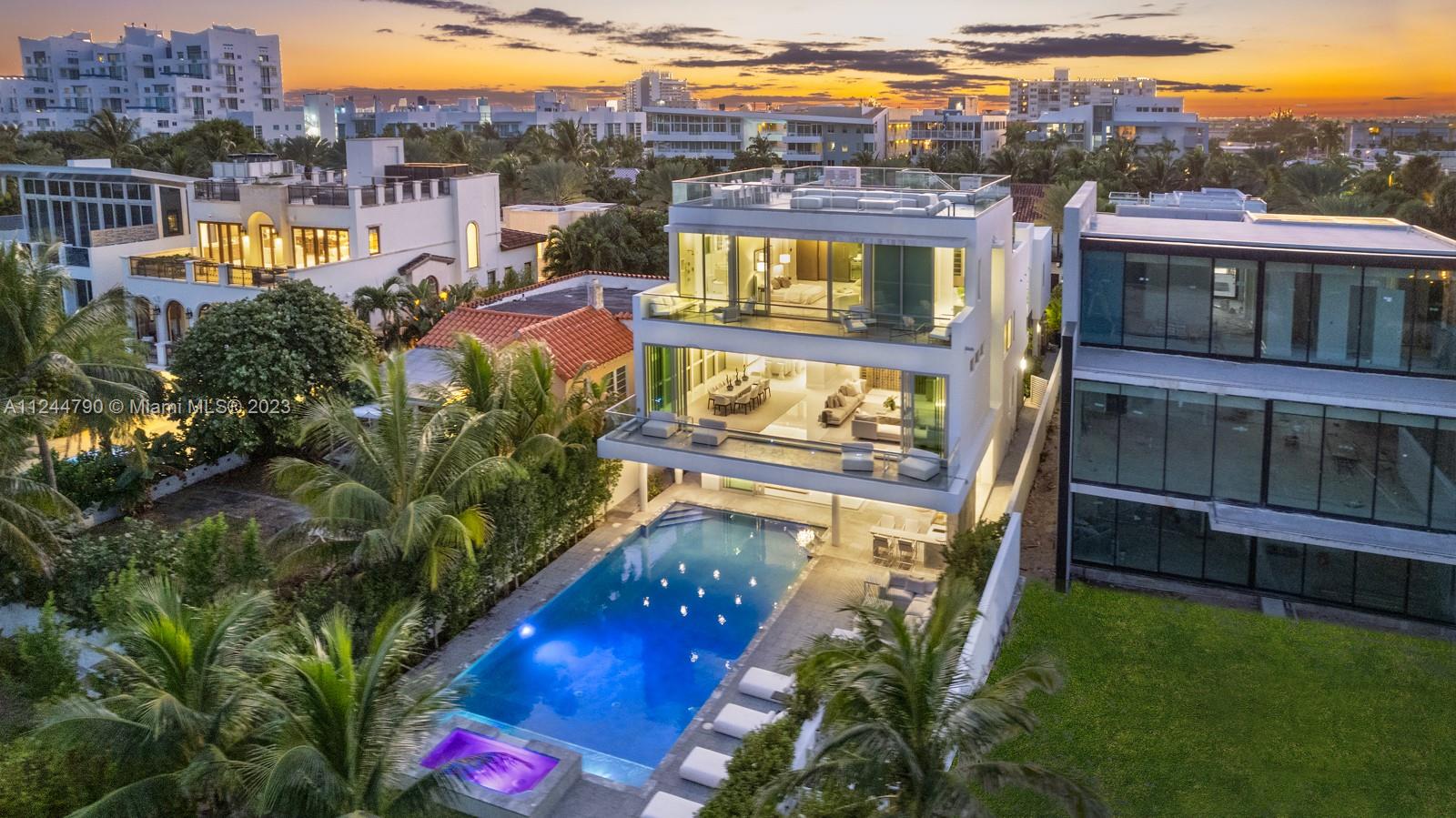 Property for Sale at 7833 Atlantic Way, Miami Beach, Miami-Dade County, Florida - Bedrooms: 7 
Bathrooms: 10  - $25,900,000