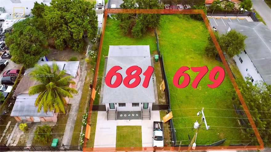 TWO PARCELS for SALES 681 & 679 NW 30th str. Prime 14,400 SQFT commercial opportunity in Miami’s D1 (Workplace) zoning district, BOTH LOTS IN TOTAL FOR $5,000,000! This offering includes two adjacent 7,200 SQFT lots, ideal for light industrial, office, warehouse, or creative workspace development. Positioned in a thriving commercial corridor with easy highway access, this property offers versatile use potential and strong investment value. Whether for business expansion or development, this is a rare chance to secure space in a high-demand area. Act now—contact us today for details!