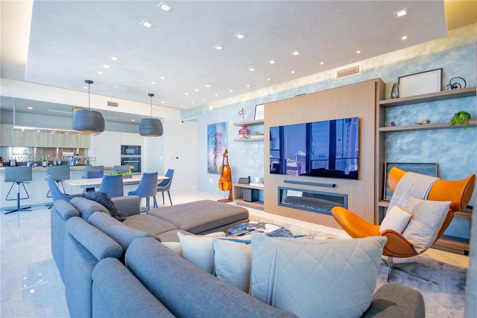 Ultimate In Luxury Living Penthouse on 57th Floor, Fully Furnished 3 Bedroom, 3.5 Bath Corner Penthouse, Desirable 07 Line. Breathtaking Skyline & Bay Views. 15 Minutes From Miami Airport. 2 Wraparound Balconies With Panoramic Views of Skyline and Bay. 10' Ceilings, Custom Snaidero Kitchen, Top Of The Line Miele Appliances, Premium Porcelain Flooring Adds Elegance. Marble Floors In Bathrooms, Remote Control Blackout Blinds adds Privacy, Smart Home Light And AC System Can Be Controlled From Your Phone. This Custom Turn-Key Designer Penthouse, Includes 2 Garage Parking Spaces Side By Side, Plus Valet. Amenities Include 64th-Floor Rooftop Pool With Towel Service, Roof Top Restaurant, Steam Room, Sauna, Gym, Lap Pool, Children's Pool, Theater, Billiards Room. Prime Location on Brickell Ave.