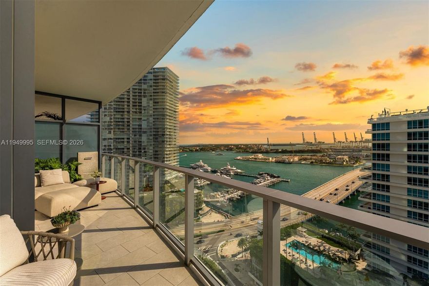 incredible Value | Highest-Floor 1BR at Five Park Miami Beach with Unobstructed Bay & Sunset Views
Welcome to Residence 2004 at Five Park — a rare opportunity to own the highest-floor one-bedroom currently available in this iconic new Miami Beach tower. Positioned within the building’s premier 1-bedroom line, this exceptional residence captures sweeping bay views and breathtaking sunsets through dramatic floor-to-ceiling glass.
The thoughtfully designed open layout is both bright and sophisticated, featuring custom California Closets throughout, automated blinds, and an upgraded Miele washer and dryer. Interiors are elevated with curated designer furnishings from Maxalto and B&B Italia, offering a seamless, turnkey living experience. No other one-bedroom in the building includes over $250,000 in couture furnishings.
Residents of Five Park enjoy an unparalleled collection of resort-style amenities and services, along with effortless access to South of Fifth, the marina, world-class dining, and premier shopping destinations.
This is a standout opportunity to own a high-floor, fully furnished residence in one of Miami Beach’s most sought-after new developments.