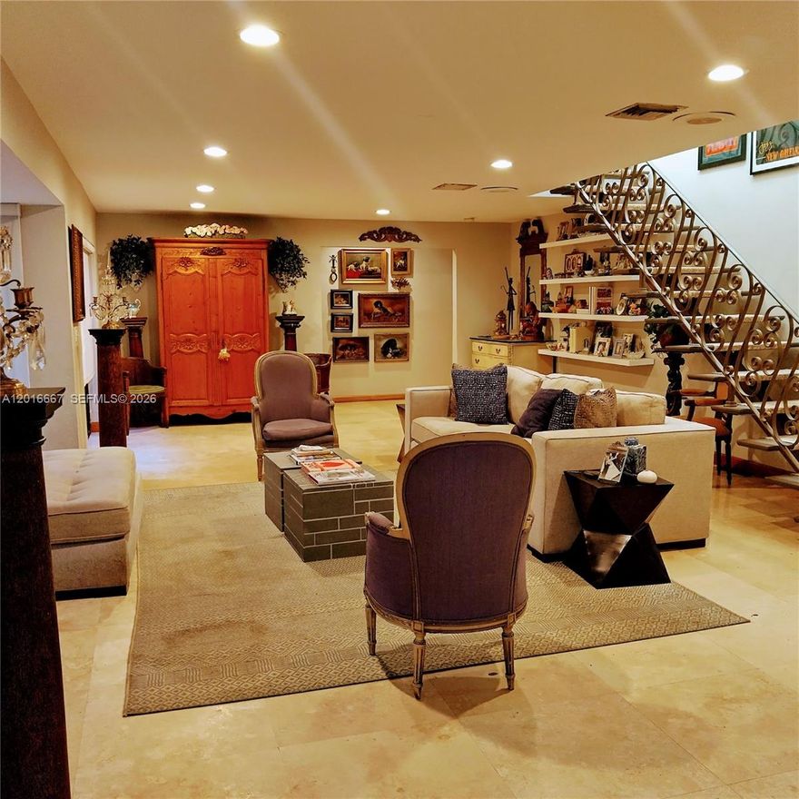 BEAUTIFUL LARGE SIX BEDROOM POOL HOME WITH PRIVACY FROM THE OLETA RIVER CANAL BEHIND THE PROPERTY. SOOOO CLOSE TO EVERYTHING - BLOCKS AWAY FROM AVENTURA, SHOPPING, FANTASTIC PUBLIC AND PRIVATE SCHOOLS, AND PARKS. EASY ACCESS TO I-95, US 1/BISCAYNE BLVD, IVES DAIRY & MIAMI GARDENS DRIVE. LOCATED HALF WAY BETWEEN FLL AND MIA AIRPORTS AND PORTS - EASY TO GET TO DOWNTOWN FT LAUDERDALE OR MIAMI. FEW MILES FROM THE BEACHES, STATIUM, GULFSTREAM, AND HARD ROCK - LOCATION MAKES COMMUTE, LIFE, AND LIVING A BREEZE! TERRIFIC PUBLIC SCHOOL K THRU 8TH GRADE CLOSE ENOUGH TO WALK. OFF DUTY FLORIDA HIGHWAY PATROL OFFICER ON DUTY 24/7/365 AS ROVER FOR THIS NEIGHBORHOOD AND OAK FOREST ONLY.

WONDERFULLY LARGE OPEN KITCHEN/DINING ROOM COMBINATION JUST OFF OF THE FAMILY ROOM. FOUR FULL BEDROOMS DOWNSTAIRS WITH THE PRIMARY BEDROOM UPSTAIRS. GIGANTIC LIVING ROOM IS SO BRIGHT AND PRIVATE WITH WINDOWS TO THE OUTDOOR ATRIUM. SPECTACULAR HOME FOR ENTERTAINING BOTH INDOORS AND OUTSIDE WITH LARGE COVERED PATIO, POOL, AND YARD. 

OLETA RIVER CANAL PROVIDES EXTRA PRIVACY, AMBIANCE, AND CASUAL VIBE PERFECT FOR BBQ'S, POOL PARTIES, AND GATHERINGS OF YOUR FAMILY AND FRIENDS!