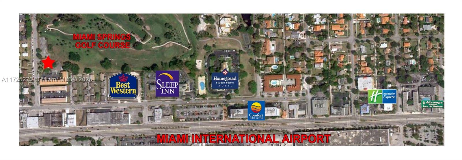 Great development opportunity. This gem located in Beautiful Miami Springs Golf Course is ripe for different types of development. Located near Miami International Airport and important highways.