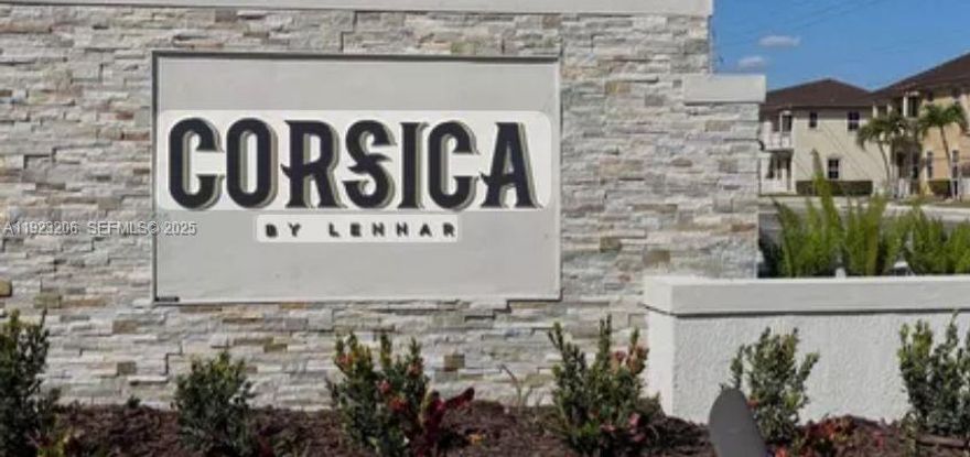 Spectacular opportunity for INVESTORS and end users located in the sought-after Corsica by Lennar community! Featuring 3 bedrooms and 3 full bathrooms, this modern home offers a convenient first-floor bedroom and full bath perfect for guests or multi-generational living. The stylish open-concept kitchen boasts a spacious island, double-door refrigerator, and sleek finishes, ideal for cooking and entertaining. Enjoy ceramic flooring on the first level and carpet upstairs. A real must see.