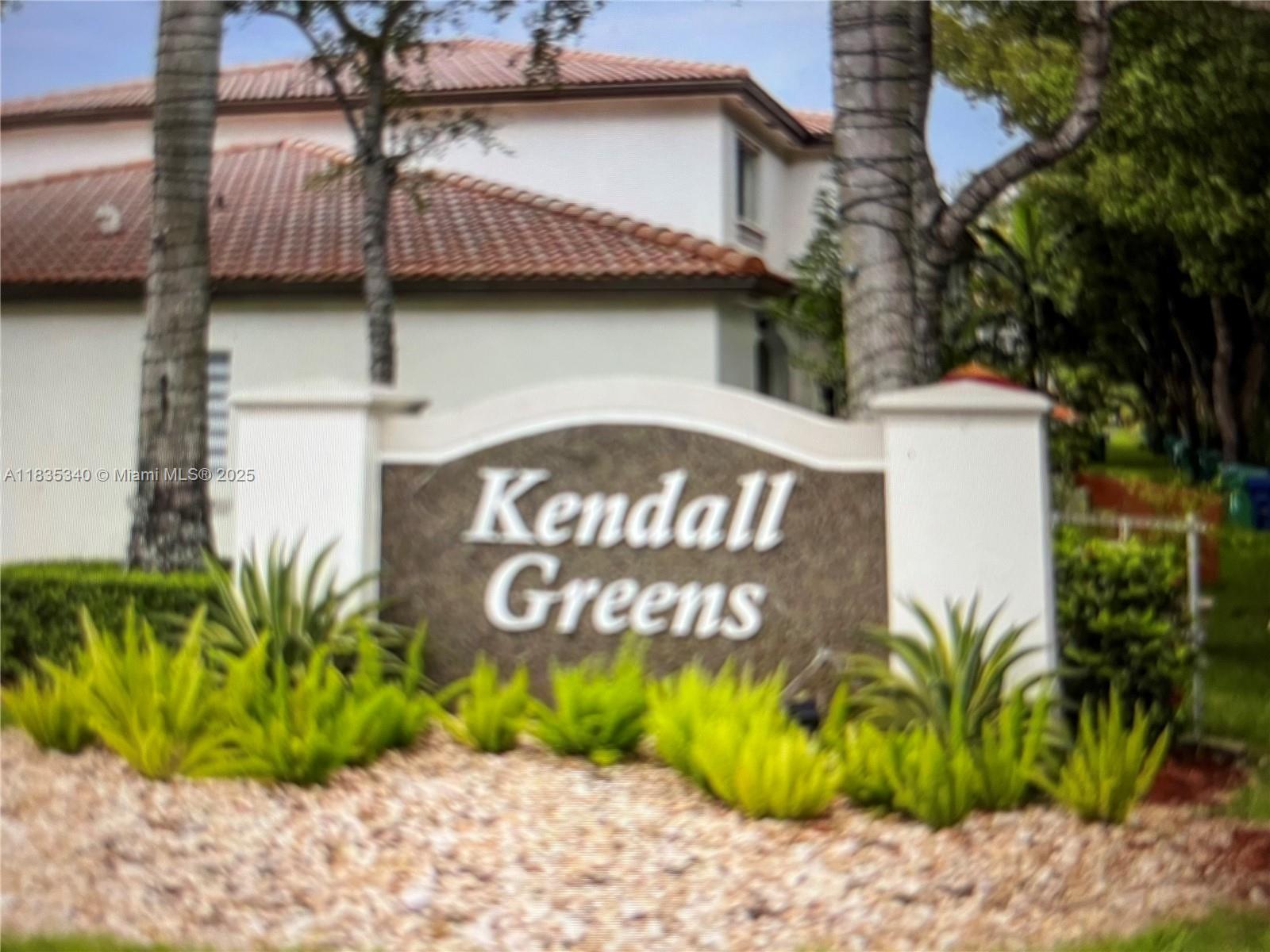 Gorgeous corner townhouse unit with lake views, 3 bedrooms, 2 baths in the Kendall Greens Condominium Complex. Updated kitchen & bathrooms, separate laundry room, tiled throughout living area, master bedroom, & guest bedroom. Storage closet is attached to the unit. Community offers a pool, security patrol and is close to shopping, Baptist Hospital, and Kendall Drive. Make this your home and enjoy!