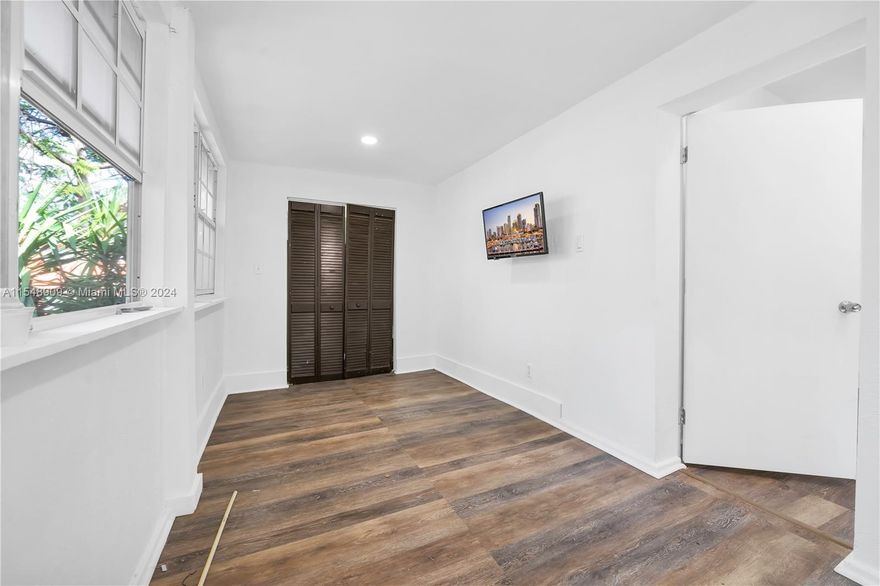 Newly renovated 3 bedroom 1 bathroom available for immediate occupancy for an annual rental! Washer and Dryer in Unit. Beautiful east Little Havana location on a tree laden lot, walking distance to Brickell, Little Havana and Jose Marti waterfront park. Water is included. Each bedroom includes a smart tv. Street parking only. Only first month and security deposit to move in with approved tenant credit and credentials!