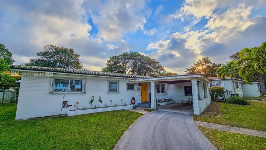 This updated North Miami gem seamlessly blends vintage charm with modern luxury. Boasting 3 spacious bedrooms and 2 well-maintained bathrooms, this home features a 2024 chef’s kitchen with new appliances, perfect for entertaining family and friends.  

Terrazzo floors add timeless elegance, while the period-accurate bathrooms honor the home’s mid-century roots. Flow-through windows invite natural light and keep the house breezy year-round. Outside, a tropical backyard oasis offers the perfect setting for relaxation, with a large driveway accommodating vehicles of all sizes.  

Nestled in a sought-after neighborhood, this home combines classic style with contemporary convenience, ready to provide the ultimate North Miami living experience.