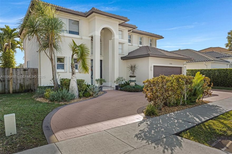 Welcome to this spacious 5-bedroom, 3.5-bath lakefront home nestled inside a desirable gated community Chelsea Estates. Designed for both comfort and entertaining, this residence features a bright, open layout with generous living areas, high ceilings, and abundant natural light throughout. The kitchen flows seamlessly into the family room, creating the perfect space for everyday living and gatherings. Step outside to your private backyard oasis complete with a sparkling pool and serene lake views, ideal for relaxing evenings, weekend barbecues, or sunset entertaining. The oversized primary suite offers a peaceful retreat with a walk in closet space and a spa-like bath. Enjoy the privacy and security of gated living with convenient access to top-rated schools, shopping, and dining.