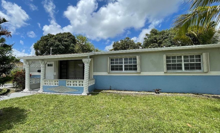 Location! Location! Discover this Beautiful and spacious single family 4/2 ready for large or small family. Spacious backyard ideal for family gatherings. Large partially fenced backyard with tropical fruits trees, accordion shutters, 2021 roof , 1 yr ac, nice kitchen. No Association to deal with. Close to turnpike, Hard Rock Stadium, 441, I95, University, Schools and 826. A must see to appreciate, look no further, you have just found your new home.......THIS WON'T LAST!!!