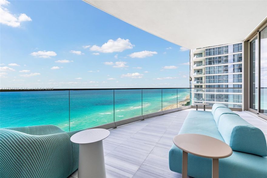 Experience the pinnacle of luxury living at Estates at Acqualina. This opulent unit boasts over $1M in upgrades. Spanning 4,797 square feet, this sanctuary in the sky encompasses 5 beds and 7.5 baths. Indulge in high-end living with bespoke finishes all throughout the property. No detail was spared when crafting the most sought-after unit in the building. Step outside onto the terraces and immediately take in panoramic ocean and city views. View the world from an entirely different vantage point all while living inside the most ammenitized top-of-the-line buildings in South Florida. The prestigious Miami lifestyle awaits and it begins here.