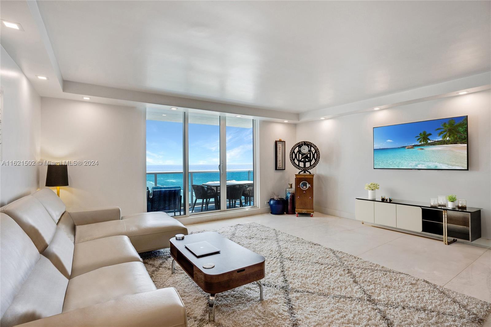 Experience the ultimate in oceanfront living with this exquisitely Corner-unit remodeled 3-bedroom, 2-bathroom condo at The Roney Palace, Miami Beach. Wake up to the gentle sounds of the ocean in this expansive 1,480 sq. ft. unit, featuring direct ocean views from every bedroom and the private terrace. This custom-designed home boasts top-tier furnishings and finishes throughout, ensuring a luxurious living experience.
- Inquire about short term possibilities -
The Roney Palace offers an unparalleled lifestyle with its connection to the world-renowned 1 Hotel South Beach. As a resident, you'll enjoy full access to the hotel's exceptional amenities, including three stunning oceanfront pools, a dedicated beach service, and a rooftop oasis complete with a pool, bar, and restaurant.