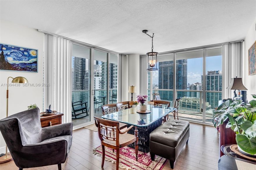 The ONLY 3BR condo for sale in The VUE at Brickell and Miami’s Financial District well under $900K w/ over 1,500 SF. Built in 2004, this residence offers generous closet space, a smart split-bedroom floor plan & a windowed kitchen w/ views while preparing meals. Steps from Mary Brickell Village & Brickell City Centre, enjoy premier urban living plus sunrise & sunset views from your private wraparound balcony. Every room—including baths—has a window w/ natural light & views (rare). Full-service bldg w/ 5-star amenities, 2 parking spaces & valet. Ideal for end users or investors seeking space, location & value.