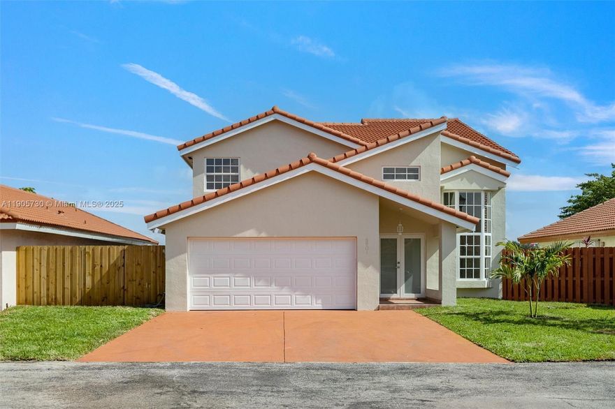 Welcome to your new home! This modern two-story house is located in the quiet, gated community of Angelica Gardens. Recently renovated from top to bottom in 2025, this home offers a fresh, modern look with everything brand new, including all appliances, kitchen, bathrooms, and a new AC system.
Enjoy a bright and open layout with 3 bedrooms (one conveniently located on the first floor) and 3 beautifully updated bathrooms. The home also features a large two-car garage, perfect for parking and extra storage.
You’ll love being next to some of the best schools in the area. Residents can also relax at the peaceful community pool. Move-in ready and beautifully updated, this home is perfect for comfortable living and entertaining.