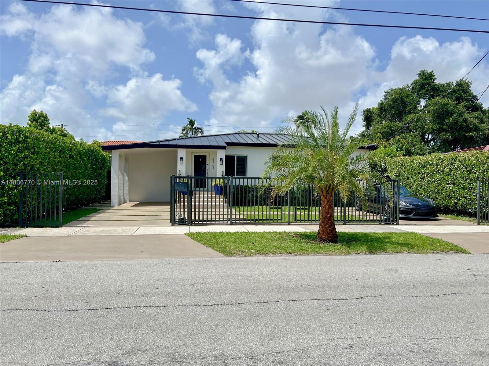 Welcome to this beautifully updated home in a sought-after, family friendly neighborhood with top-rated A schools.
Step inside to discover real wood bamboo floors and abundant natural light with energy efficient plantation shutters. The bright, airy kitchen offers granite countertops, perfect for entertaining. Bathrooms were tastefully updated in 2022 for a modern, spa like feel.
Enjoy peace of mind with impact windows and doors, a new roof (2024), and updated AC unit. Outside, electric front gates provide convenience and security, while a lush privacy hedge makes the backyard a secluded retreat.
This centrally located gem offers easy access to everything you need and a quiet, welcoming community. Don’t miss the chance to make this beautiful home yours.