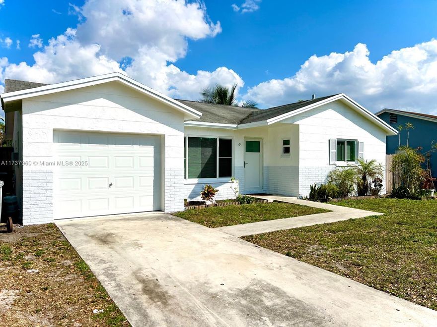 Beautiful 4 bedroom house with a large nice patio. The house is recently renovated with remodeled kitchen and bathrooms with impact doors and windows, forth bedroom has it's own entrance. The patio is quite and peaceful, with new pavers, lush greenery, gazebo, and covered sitting area. Excellent location with A-rated Boca Raton Schools and proximity to shopping and dining options. For showings or questions please see broker remarks.