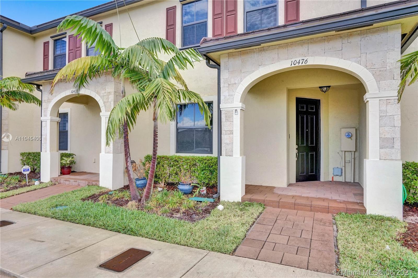 Live the good life in this new-in-2018 three bedroom, two and a half bathroom townhome! wood-floored, beautiful modern kitchen with quartz countertops and stainless-steel GE appliances, fenced back yard, coffered ceiling, walk-in closet, stacked washer and dryer, smart home equipped for security and convenience (Alexa, wifi-controlled thermostat, smart locks and a Ring video doorbell, tankless water heater).
Private covered entrance; two assigned parking spaces in front with plenty of guest parking. Gated community with security. Home faces green space with play area; community has many more amenities at the waterfront clubhouse, including splash pool for kids, pool and spa, game and party room, and a gym.