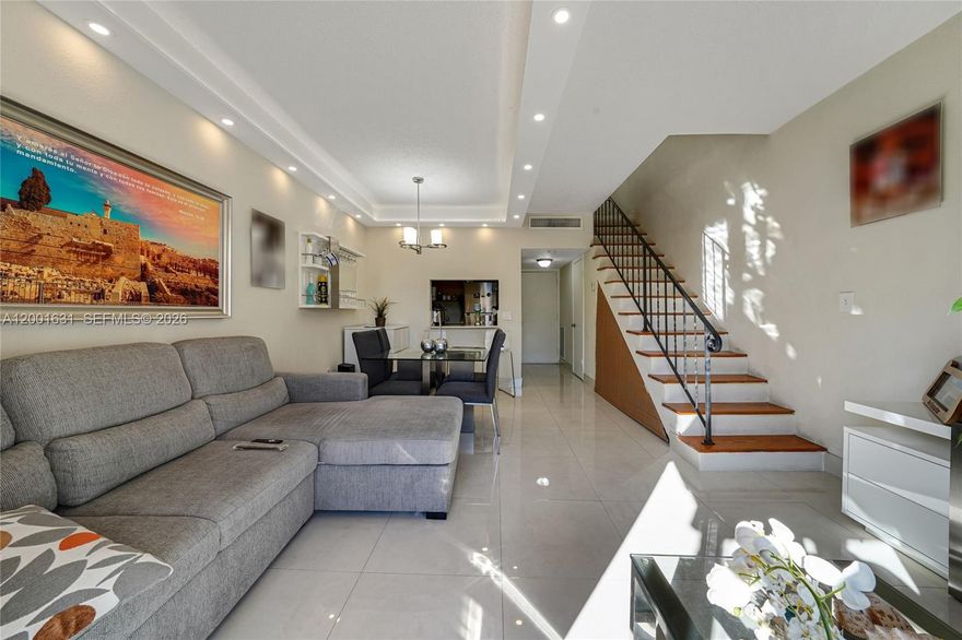 CASH ONLY! Due to Association. Beautifully updated 1-bedroom, 1.5-bath unit offering 810 sq ft of comfortable living space. Features include
stainless steel appliances, washer and dryer in the unit for your convenience, tile flooring throughout, and a
spacious primary bedroom located on the second floor. Enjoy an open balcony perfect for relaxing. Low HOA with
NO special assessments. A rare feature of 2 assigned parking spaces. Ideally located in the heart of Hialeah, just
minutes from Westland Mall, dining, and everyday conveniences.