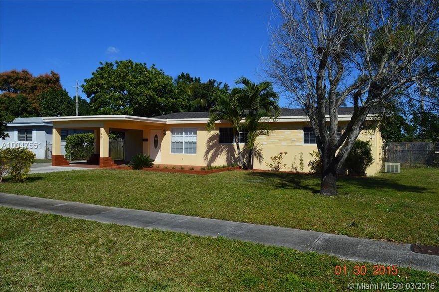 This beautiful home with a pool is located in a quite residential area. It has 4 bedrooms. 2 baths, a sitting area, a large front yard, an updated kitchen with granite counter tops, updated bathrooms, laundry room and ceramic tile throughout. Pool was recently diamond bright.