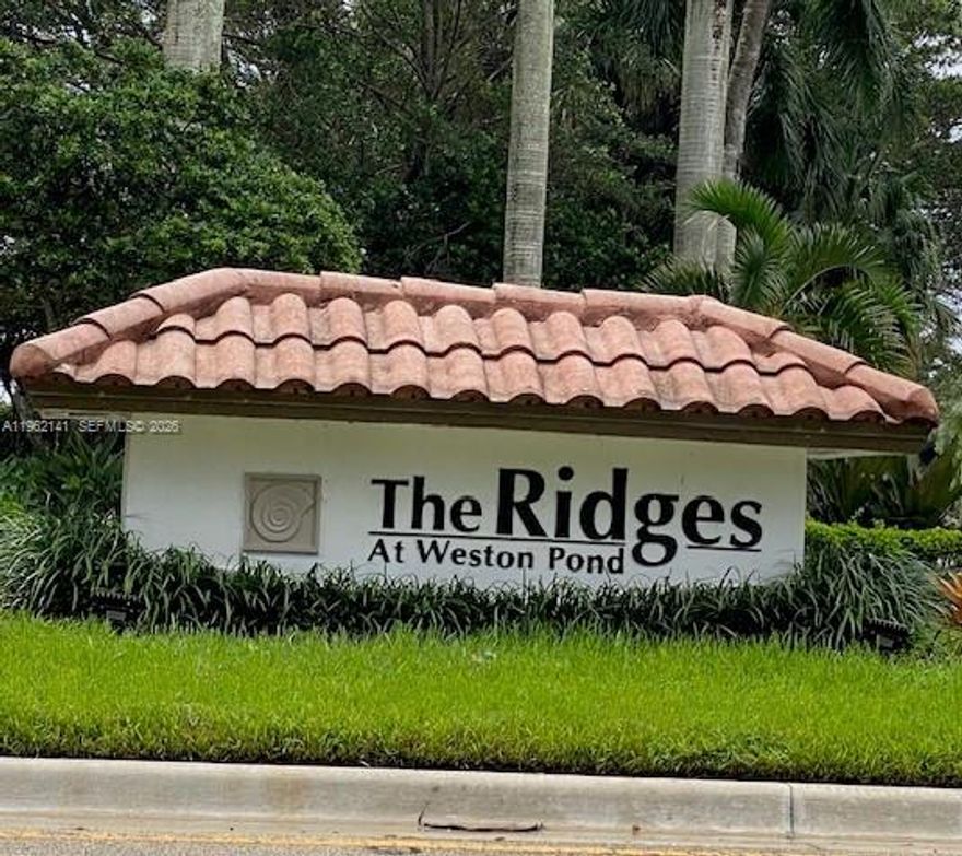 Beautiful one-story single-family home for rent in the prestigious gated community of The Ridges, Weston. The property features 4 bedrooms and 2.5 bathrooms, offering comfort, functionality, and privacy. Its open-concept layout and abundant natural light provide spacious areas for everyday living and entertaining.

Located in one of Weston’s most desirable areas, the community offers controlled access and excellent amenities. The property is currently assigned, per the school district, to Manatee Bay Elementary, Falcon Cove Middle, and Cypress Bay High School; prospective tenants should independently verify school information.

Weston is well known for its thoughtful urban planning, parks, green spaces, and convenient access to major highways, shopping, dining, and business centers.

Excellent rental opportunity in a prime location. High demand in The Ridges.