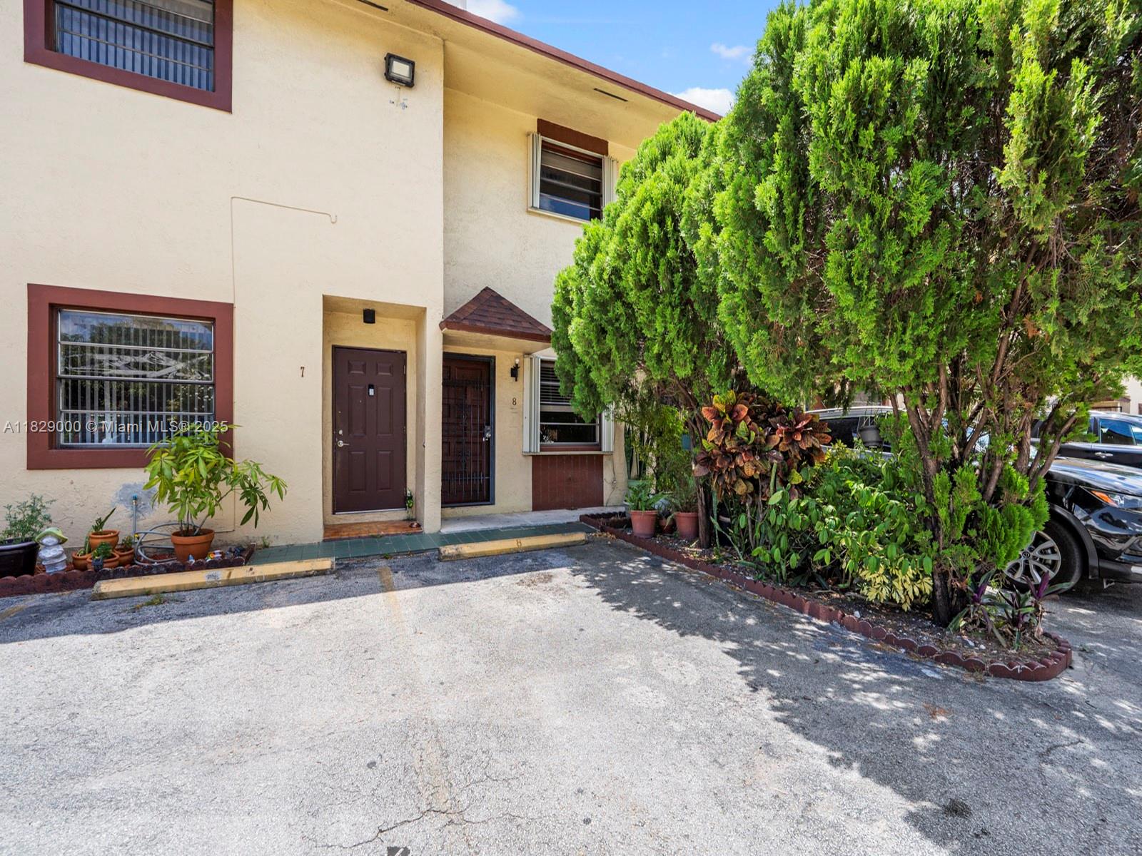 2 bedroom 1.5 townhouse in "Las Brisas townhouses" in the heart of Hialeah! A warm and inviting open floor plan with laminate and tile flooring throughout. Upgraded kitchen cabinets, pantry space and upgraded counters. NEW ROOF! Association replaced entire roof (less than 3 years ago). Private covered patio is easy to maintain. Wood floors on stairs. Spacious rooms with ample wall to wall closet space. Accordion hurricane shutters. Low association fees $192.00/month. 2 parking spaces. Nearby amazing local eateries and shoppes. 1 mile from 826 E-way, LA Fitness & Movie Cinema. Conventional 10% to 25% Down! Great rental income for investors!