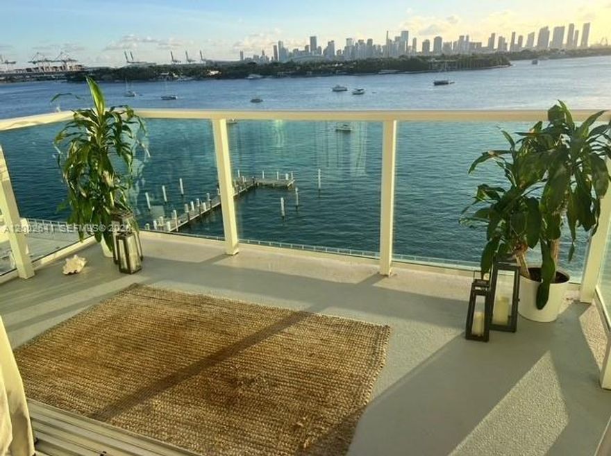 Experience the South Beach living in this direct bay-front studio at Mirador 1000. This condo features laminated tile floor all throughout, open style kitchen with granite countertops, and stainless-steel appliances, and an updated bathroom. With new floor-to-ceiling impact glass windows and all-glass balcony, the home offers breathtaking sunsets over Biscayne Bay. Full-service building. Residents of Mirador 1000 benefit from world-class amenities including a sprawling bay-front pool and deck, a state-of-the-art fitness center, a private market, and a luxury spa, 24-hour valet and security. Located in the heart of West Avenue corridor, this exceptional property is just steps from Whole Foods, Pura Vida, and premier local shopping.