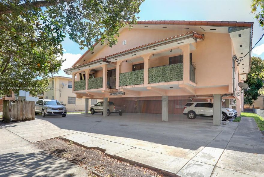 Amazing  8 unit multifamily building in the heart of Little Havana and four blocks from the Florida Marlins Stadium. Built in 1985, this building contains 7- 2/1 units and 1- 3/1.5 unit. The units are about 1000 sq. ft each with the 3 bedroom unit being slightly larger. There are 11 mostly covered private parking spaces. The units are located on two levels and the laundry facility is on the third level. This fantastic building is  near wonderful schools, shopping, entertainment and major hospitals. Sports complexes are minutes away, as well as major highways, downtown Miami, Wynwood, the Design District and our world famous beaches.Contact Realtor for more information and private showings.  Please do not disturb the tenants. (All tenants are month to month)
