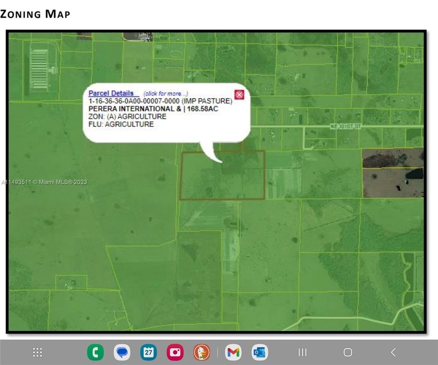 168-acre agricultural site offering exceptional highway access in Okeechobee, Florida