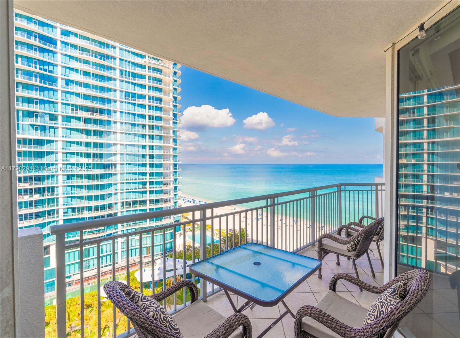 Fully upgraded Line 06 offering open ocean and city views over Samson Park. Features include a fully renovated kitchen with granite countertops and backsplash, porcelain flooring, spa-style bathroom with walk-in shower and jacuzzi, ample closet space, flat ceiling, halogen lighting, and more. Excellent property condition and move-in ready—used as a winter home by current owners. Amenities include oceanfront pool, beach service, beach bar and coffee, fitness center, and resort-style services and amenities. Centrally located in Sunny Isles, within short walking distance to restaurants, groceries, and shopping. HOA includes all utilities—even electricity.