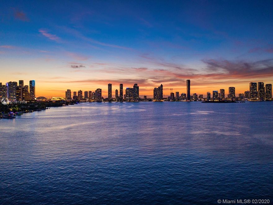 Located on the coveted Venetian Islands, this 3 Bed / 3.5 Bath two-story waterfront home offers stunning views of Miami’s Edgewater and Midtown skyline. Ready for renovation or knock and build your dream home on this 13,000 sq foot lot, over 100 feet of waterfront, with the most dramatic sunsets over the Miami city skyline.