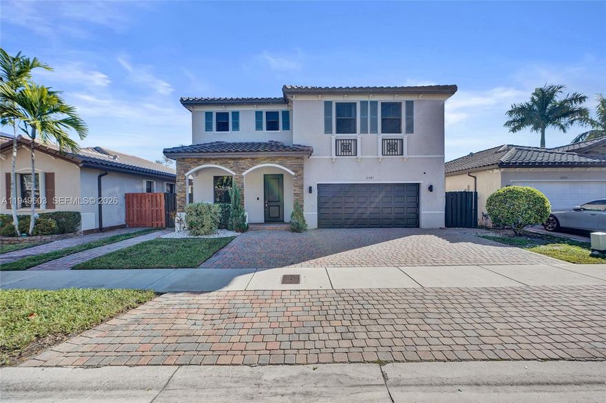 Updated, one-of-a-kind family home in the highly desirable Gardens by the Hammocks, offering a flexible floor plan designed for today’s modern lifestyles. Built in 2016 and thoughtfully upgraded, this residence is one of the few homes in the community featuring a one-of-a-kind covered patio with a concrete terrace, creating seamless indoor-outdoor living.

The versatile layout includes open living areas ideal for gathering, along with dedicated spaces that easily adapt to your needs. A private gamer’s alcove functions perfectly as a playroom, homework hub, home office, or media space—ideal for growing households.

The updated kitchen serves as the heart of the home, featuring quartz countertops, state-of-the-art appliances, generous pantry storage, and clear sightlines to the living areas and backyard. Updated interiors include durable porcelain and marble flooring throughout (no carpet), making everyday living easy and low maintenance.

Step outside to enjoy a new pool and expansive covered patio with modern lighting and ceiling fans—perfect for entertaining or relaxing at home. Newly renovated bathrooms, a two-car garage, and paved driveway complete this move-in-ready home in a welcoming community close to schools, parks, shopping, and everyday conveniences. Easy to show.