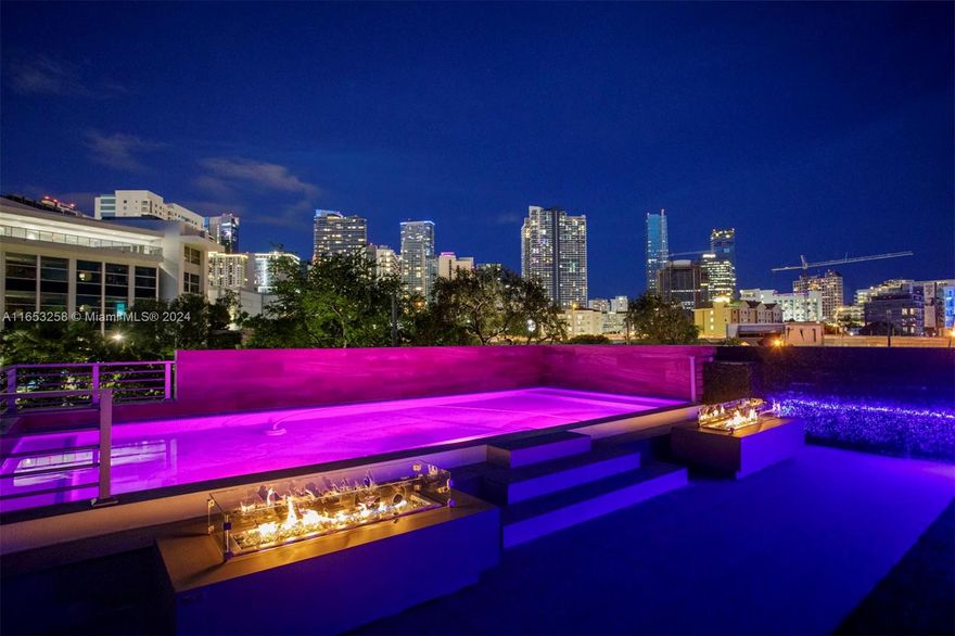 Every detail has been thoughtfully considered in this multi-level home, artfully merging contemporary design with tropical elegance. The first-floor offers en-suite bedrooms, featuring custom closets, while the main level boasts expansive living areas that flow effortlessly into a sleek kitchen with clean lines and abundant storage. The crown jewel is the expansive rooftop deck, equipped with a heated saltwater pool, gas fire features, outdoor shower, summer kitchen, and a hurricane-rated pergola, all set against the stunning backdrop of the city skyline. Additional highlights include a custom home theater, full-home gas generator, Control4 home automation, advanced outdoor security, mosquito control system, and a reverse osmosis water system, ensuring a lifestyle of unparalleled comfort.