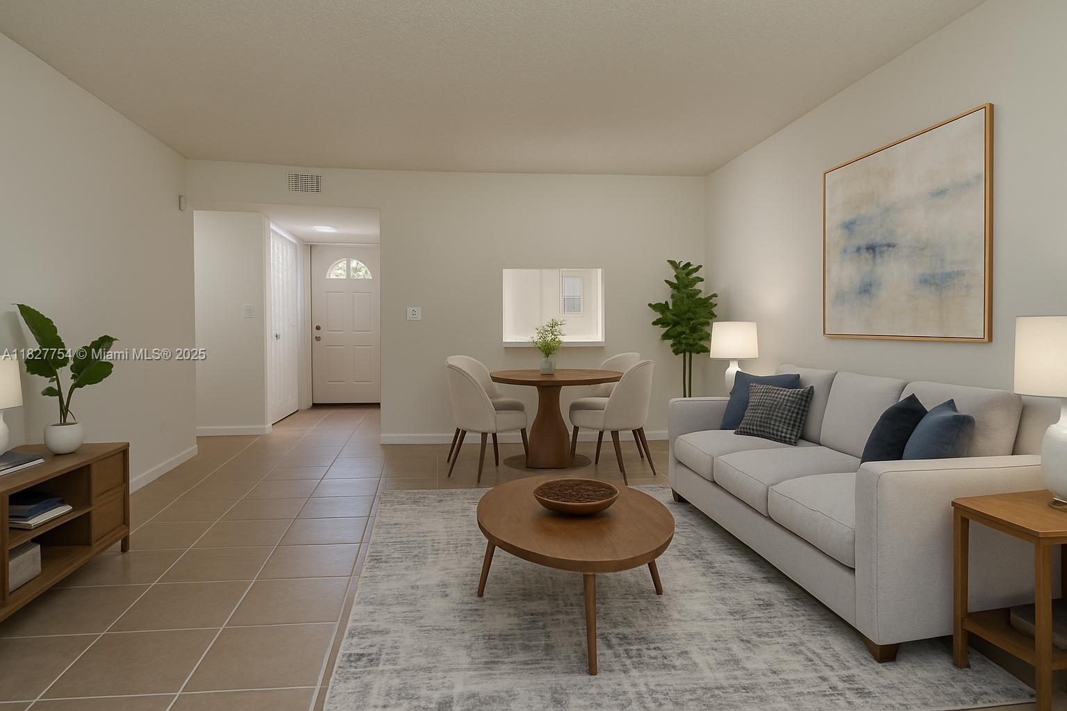 Don’t miss this well-maintained and generously sized 2-bedroom, 2-bath condo in a centrally located, all-age community. Located on the first floor, this bright unit features tile flooring throughout and has been freshly painted. NEW Air Condition and NEW Water Heater. Enjoy serene water views from the screened-in patio—perfect for relaxing afternoons. Spacious Master Bedroom includes a walk-in closet. The community offers access to a clubhouse, tennis courts, fitness center, billiards, library, sauna and three sparkling pools, all within a peaceful, beautifully maintained setting. Water and internet are included in the rent. Only 2 months to move in! Schedule your private tour today—this gem won’t last!