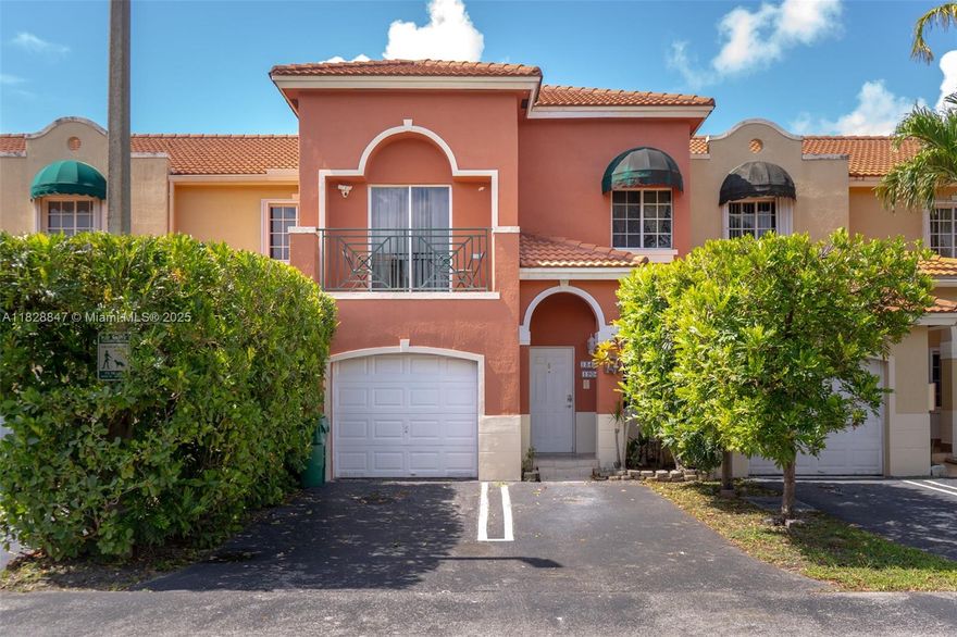 Charming 4 bed / 2.5 bath townhouse in the desirable Vista Alegre community. This well-kept two-story home features tile flooring, and a functional layout with all bedrooms on the second level. The kitchen offers plenty of cabinet space and opens to a comfortable dining/living area. With a half bathroom conveniently located on the first floor, this home is ideal for hosting gatherings. Enjoy a private fenced patio—perfect for entertaining or relaxing. Primary suite includes a walk-in closet and ensuite bathroom. Two assigned parking spaces plus guest parking directly in front of home. Low HOA. Conveniently located near shopping, dining, schools, and major roadways.