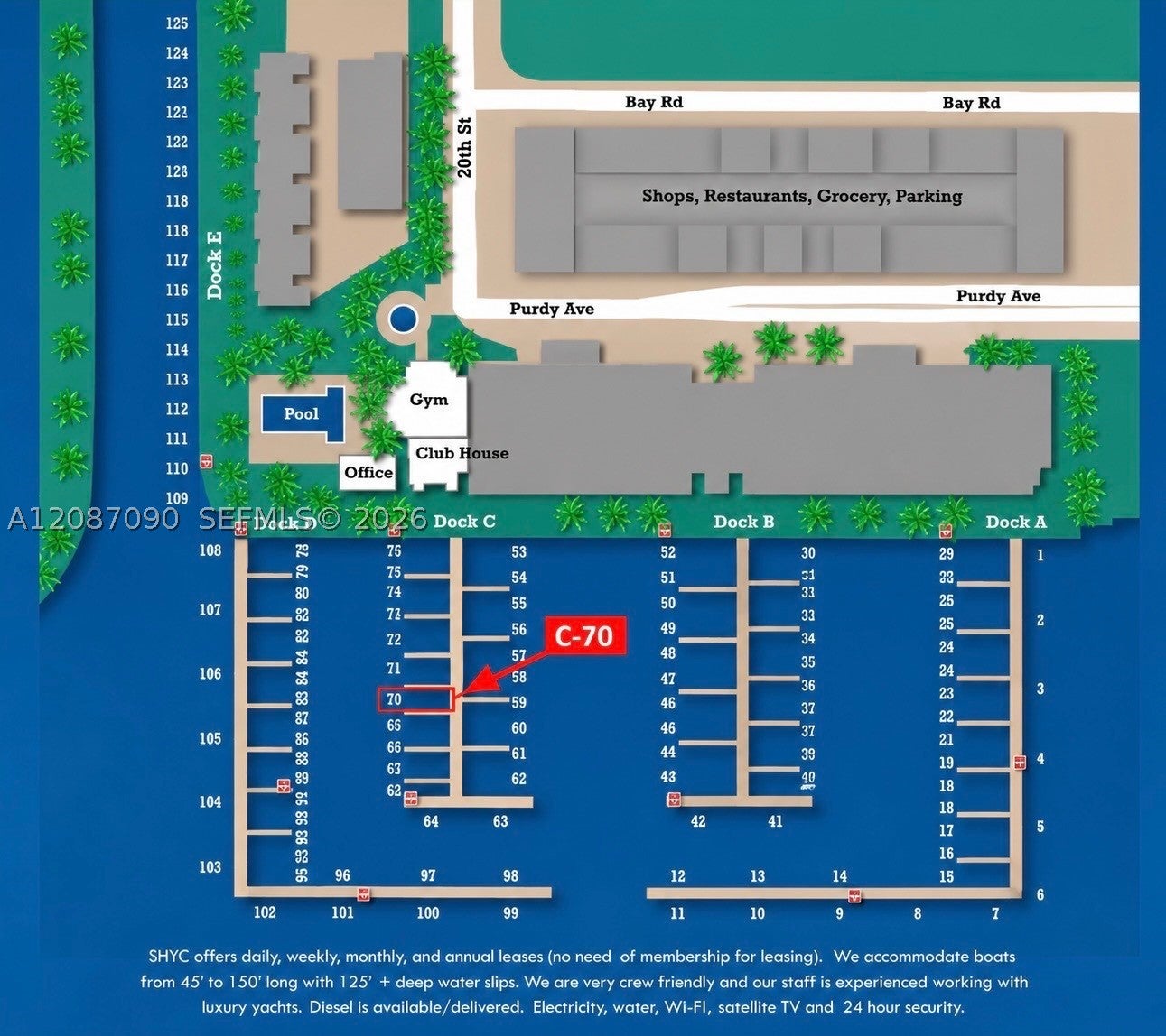 1928 Purdy Ave-Sunset Harbour Yacht Club Slip C-70