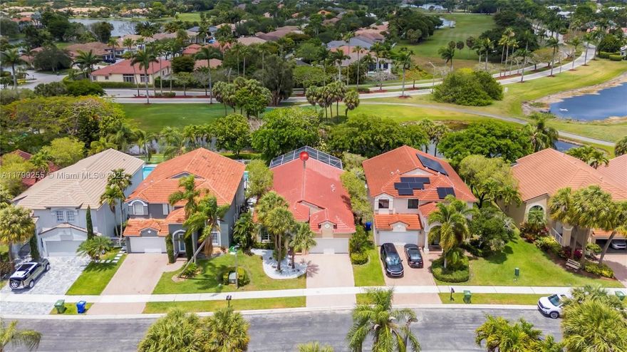 Beautifully updated LAKE FRONT 3-bed, 2-bath home in Grand Palms—one of Pembroke Pines’ most desirable gated golf communities with A-rated schools. This move-in ready, single-story gem features soaring ceilings, new laminate flooring, fresh paint, upgraded lighting, newer roof, and lush landscaping. The fully remodeled kitchen showcases quartz counters, white shaker cabinets, turquoise backsplash, and Samsung stainless appliances. The spacious primary suite offers serene lake views and double closets. Enjoy outdoor living on the oversized screened patio. 2022 A/C and water heater, 2-car garage, accordion shutters. Lawn irrigation from lake. HOA includes high-speed internet, cable, ADT alarm, and 24/7 gated security.