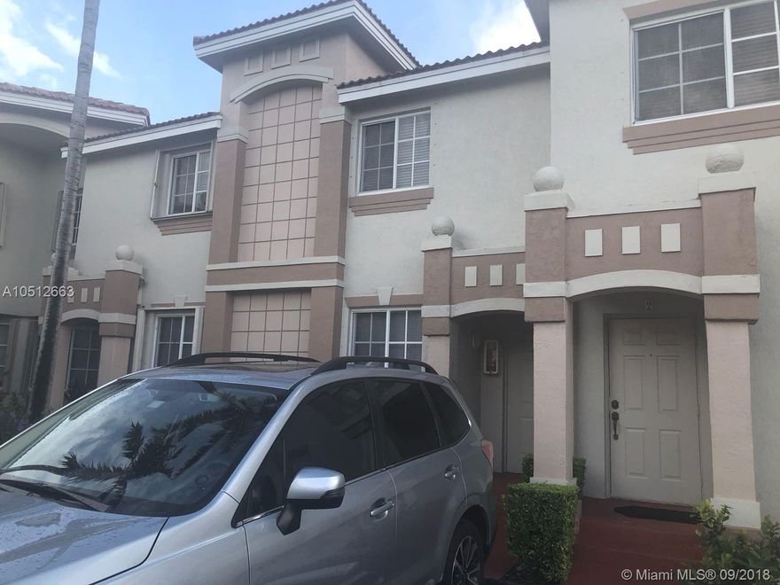 Beautiful and spacious 2 bedroom/ 2.5 Bathroom 2-story Townhouse with Patio at Secret Garden. &#xD;&#xA;Convenient location next to Dolphin Expressway, Palmetto Expressway, Miami International Airport, Dolphin Mall, International Mall and Mall of the Americas, shopping centers and more. &#xD;&#xA;This unit is in a quiet gated community and includes 1 assigned parking space. Washer and Dryer in unit!&#xD;&#xA;Unit is being painted and cleaned&#xD;&#xA;Please contact listing agent for showings.