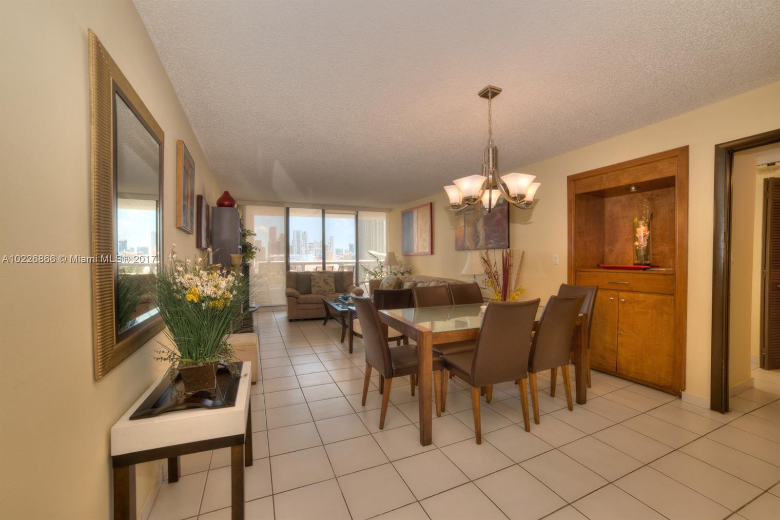 FIRST CLASS CONDO IN THE PERFORMING ARTS CENTER AREA. NICE FURNITURE INCLUDED. LARGE BALCONY FACING SOUTH/DOWNTOWN SKYLINE. BLDG HAS 5 RESTAURANTS, SHOPS, MARINA, BISTRO, LAUNDRY/DRY CLEANER AND MORE.