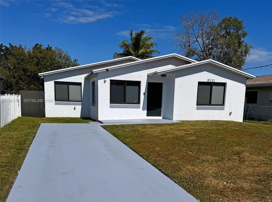 Fall in love with this beautiful move-in ready home with major upgrades and a generous lot. This 3-bedroom, 2-bathroom one-story house feels spacious with an open concept and split floor plan. The kitchen features modern white kitchen cabinets, stainless steel appliances and granite countertops. Home upgrades include Impact Windows and Doors, Aluminum Fencing, new A/C, energy efficient washer/dryer, utility shed, bathroom vanity and more. Roof and appliances were replaced in 2019. The house, cemented driveway and patio were freshly painted. Also included is a large shed and gazebo overlooking a huge backyard perfect for entertaining or relaxing. The home is centrally located in West Park close to major highways and best of all, No HOA!