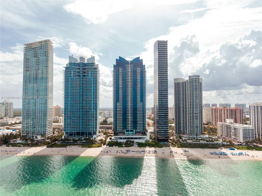 Welcome to JADE OCEAN Condominium, an icon of oceanfront luxury in the coveted location of Sunny Isles Beach, our American Riviera! This spectacular apartment on the 34th floor features a beautifully decorated 2-bedroom + den, 3 full bath oceanfront residence. Boasting 1,487 square feet of living area plus an additional 238 square feet of terrace with ocean views. The interior features marble floors throughout and gorgeous finishes. Enjoy 5-star amenities including a 24-hour concierge, security and valet parking, full pool and beach service, a state-of-the-art gym and spa, a business center, a children's playroom, a café, a theater, assigned parking with private entrance and exit, and more.
