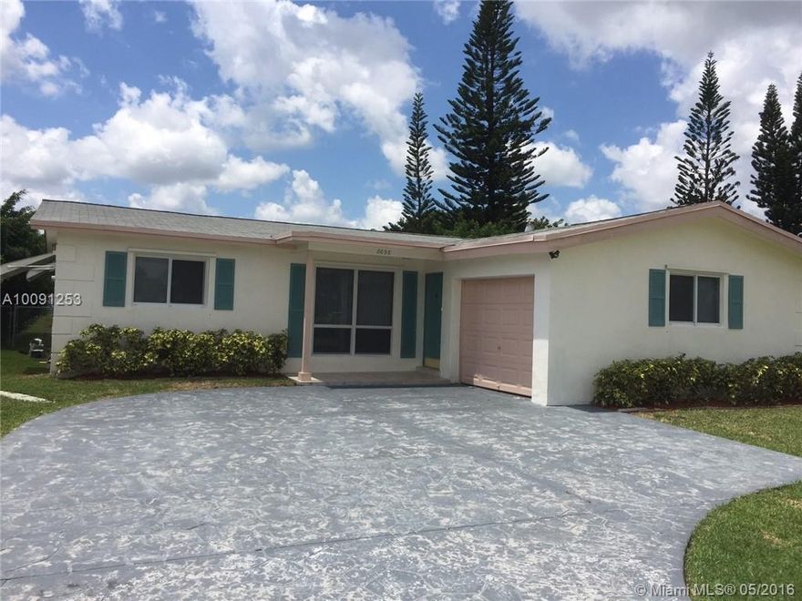 Recently renovated 3/2 overlooking water. Beautiful tiles floors and newer carpet in the bedrooms. Gas stove and hurricane windows included. Great neighborhood. No HOA in Sunrise Golf Village.

 The property information on this site is obtained from publicly-available sources. The information is not guaranteed and Consortium Capital, LLC makes no warranty as to the accuracy of this information.