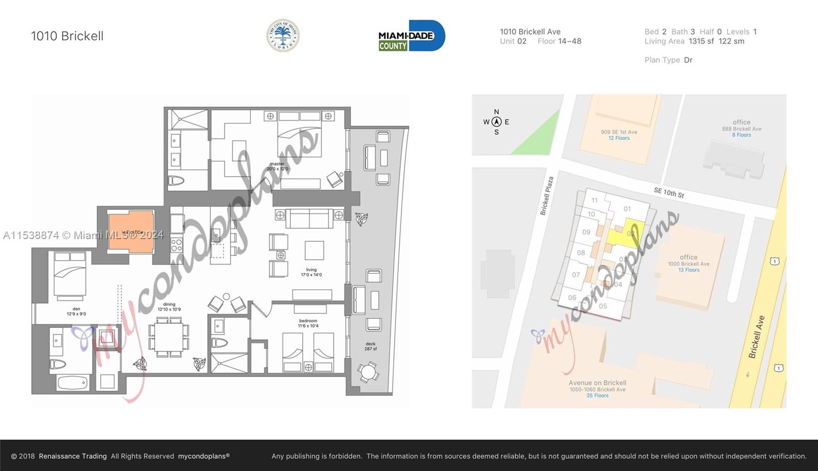 1010 BRICKELL CONDO - Residential Lease