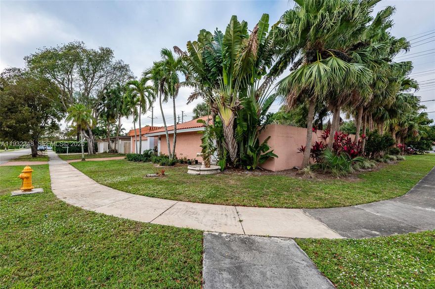 Welcome single family home 3 bedroom, 2 bath gem nestled in a peaceful highly desirable neighborhood. Featuring a corner lot with a pool, and big  garage,and air-conditioned , ideal for a workshop, studio, or extra storage. Lot SIZE 17,539 SQ FT  Don't miss this opportunity to own a home in one of Miami's most welcoming communities.