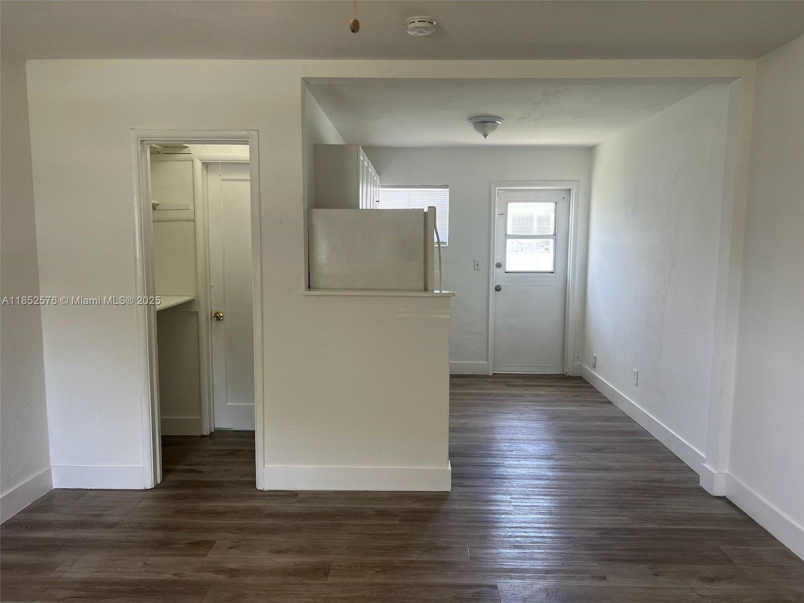 Great opportunity for your next home. Good sized efficiency with a complete kitchen and full bathroom. Kitchen has refrigerator, oven/stove with a hood range, and ample storage with 11 cabinets/drawers. Right before the bathroom there is extra storage space with a ceiling light. Main living area has a ceiling fan with light. Home has 3 windows and a door window.
Call today to schedule a showing!!