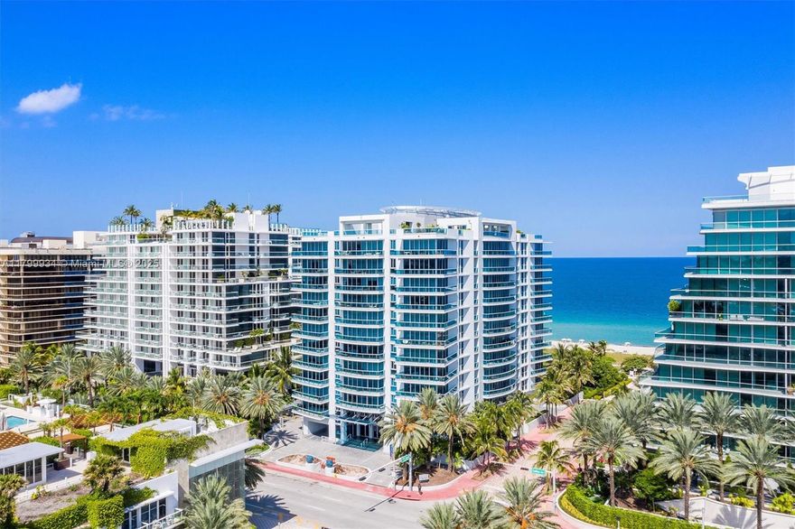 Welcome to Residence 505 at Azure, a prestigious oceanfront boutique condominium located in the heart of Surfside. This elegantly appointed 2-bedroom, 2.5-bath, plus Den residence offers an open, light-filled floor plan. The gourmet kitchen features premium stainless steel appliances, sleek cabinetry, and a convenient breakfast bar, seamlessly integrating into the expansive living and dining areas. Azure offers a full suite of resort-style amenities including a heated oceanfront pool and spa, gym, sauna, clubroom, and 24-hour valet and security. The building is pet-friendly and ideally located within walking distance to the world-renowned Bal Harbour Shops, fine dining, and the best of Surfside’s charming community.