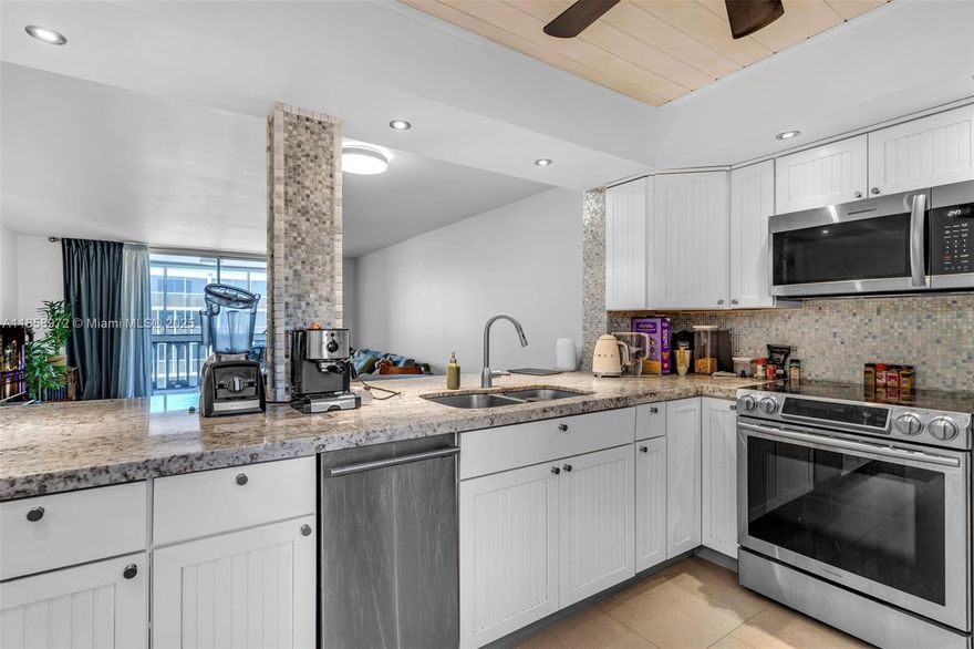 Beautifully renovated corner unit in Meadowbrook Towers. Large living room, renovated and open kitchen, with stainless steel appliances, new AC, ample closets spaces, enclosed/screened balcony  Conveniently located few minutes away from supermarkets, banks, Starbucks , houses of Worship, kids playgrounds, just Steps away from the beach and more. 40 years for certification has been passed.  All assessments have been paid off can be rented right away.