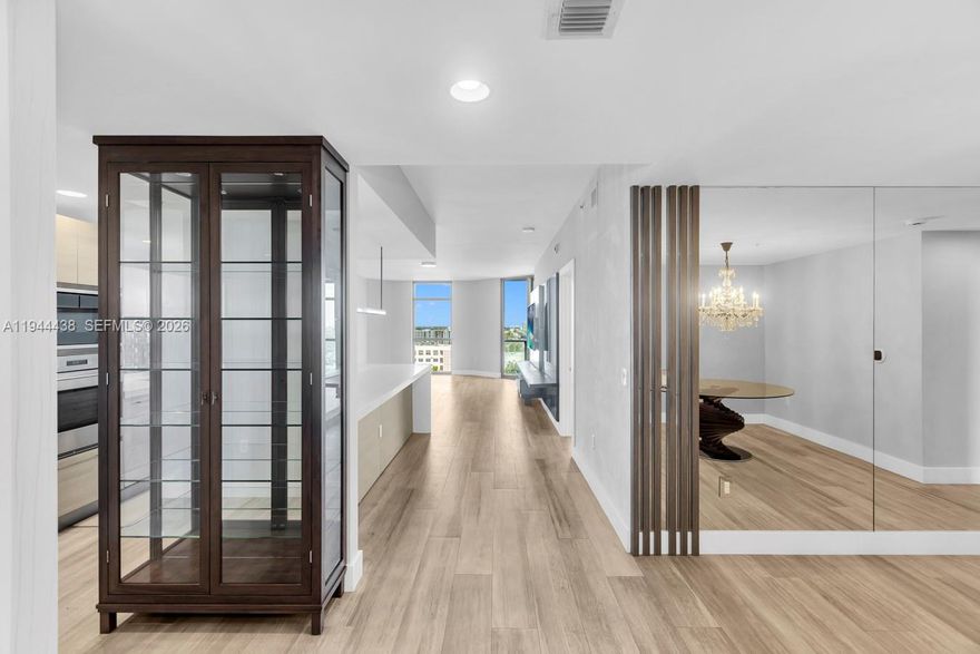 Amazing location! Best line in the building, one of the most spacious units and a great view, best value per sqft nearby! This condo features 3 bedrooms + den and 3.5 baths, was decorated with wallpaper, mirrors, powder room, closets and linen. Bedrooms with remote electrical shades and a complete laundry room. Rare 2 external storage units inside the building. All amenities in one place: Private Marina, EV supercharger, 1 assigned parking plus valet, gym, infinity-edge pool, barbecue area, sauna, business center, kid`s room. Located just 5 minutes away from Aventura Mall, Brightline Station and all Biscayne Blvd facilities at your door. Must see! Let me know if you'd like further tweaks or enhancements!