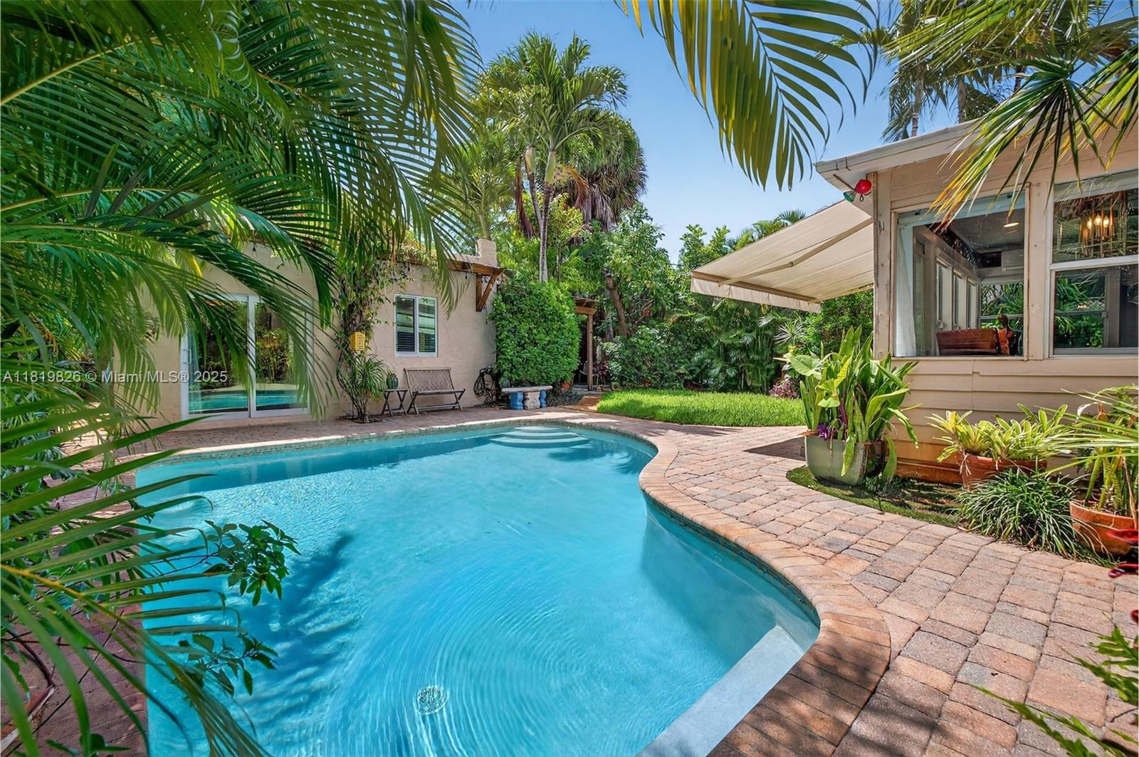 Private Mediterranean Revival workspace oasis in downtown Fort Lauderdale! Updated 2 office/1BA pool property, featuring updated engineered wood floors & gas generator. Detached 1 office/1BA updated studio/guest house/in-laws quarters w/ 2nd W/D, perfect for secondary office, gym, next gen guest house. Originally built in 1925, the property blends vintage charm w/ modern upgrades such as new Roof, Vapor Barrier, partial Impact Windows—resort-style heated pool & lush garden. Seamless indoor-outdoor spaces w/ oversized pergola & fenced patio. Located in Croissant Park area w/ RARE ROA zoning; ideal for professionals (attorney, architect, designer, yacht broker); live/work or AirBNB / Investors—steps from Tap 42, Broward Health, new Federal courthouse & mins to downtown & the air & sea port.