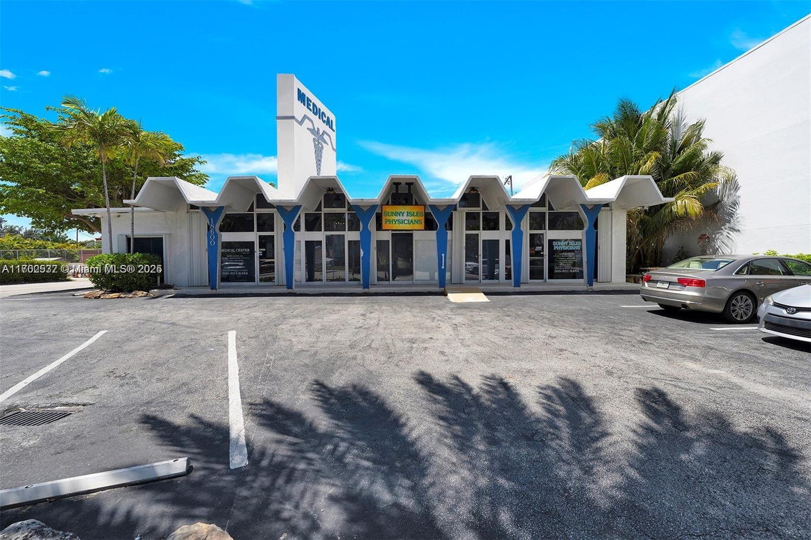 Three (3) Permit-Ready Bays are to be delivered by the owner with new street signage directly on Collins Avenue. An affluent clientele surrounds Prime commercial property on Collins Ave in Sunny Isles Beach! The building is situated on a corner lot with exceptional visibility at a high-traffic intersection, where over 54,000 vehicles pass daily. Located across from the iconic Porsche Design Tower, St. Regis, Bentley Residences, Turnberry Ocean Club Residences, & just minutes from luxury shopping, dining, and hotels, this location is ideal for healthcare, retail, or office use. Proximity to two international airports and nearby waterways adds unmatched accessibility. A rare opportunity in a thriving, upscale market! COMMERCIALLY ZONED B-1 NEIGHBORHOOD. More Details Are Forthcoming!