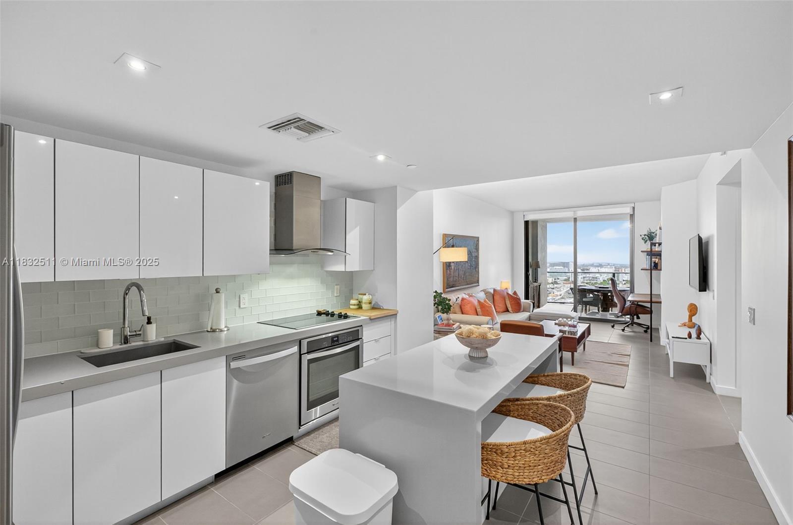 Experience luxury living in this fully furnished 1 bed + den, 1.5 bath condo at Canvas Downtown. Available for seasonal or annual lease. Designed by an interior expert, it features an open layout, west-facing balcony with skyline views, floor-to-ceiling windows, Italian finishes, smart home tech, and top-tier appliances. Includes 2 parking spots (1 valet and 1 self-parking0. Utilities (internet, cable, water, trash) included, except electricity. Amenities: 3 resort-style pools, hot tub, gym, spa, cinema, racquetball, yoga studio, poker room, ping-pong, kid’s room, pet run, package lockers, and 24/7 concierge. Storage available for a fee.