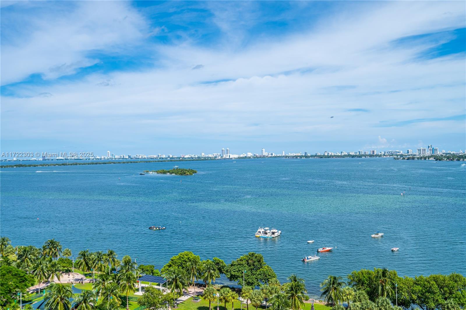 This beautifully furnished 2-bedroom, 2-bath condo offers breathtaking bay and city views from the 17th floor. With modern finishes, an open layout, and a private balcony, enjoy Miami's skyline and waterfront ambiance. Located in the heart of Edgewater, you'll be steps from Margaret Pace Park, fine dining, and entertainment. Building amenities include a fitness center, resident's lounge room and 24/7 security. Available for a 1-year lease—ideal for those seeking comfort, convenience, and sophistication.