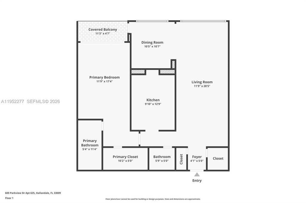 Photo of 600 Parkview Dr #601, Hallandale Beach, FL 33009 (MLS # A11952277)